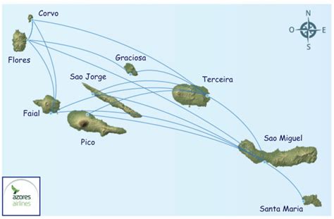 azores airlines route map